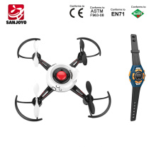 Neue Produkte Kinder Spielzeug Mini Drone DIY Uhr Schwerkraft Sensor Drone Geste Control Ein Schlüssel Gyro Stunt Quadcopter SJY-FX-29A